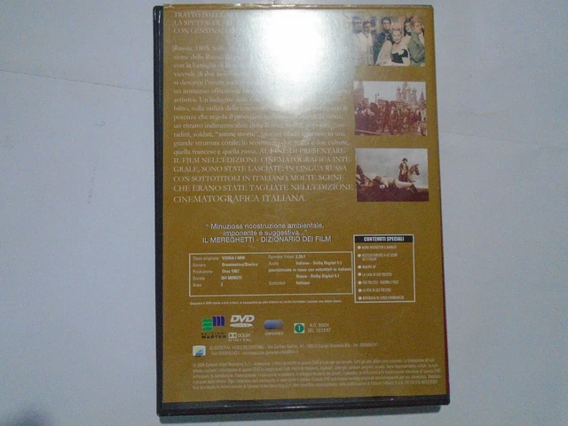 DVD FILM,GUERRA E Pace Natascia-L'incendio Di Mosca,I Grandi Kolossal 3
