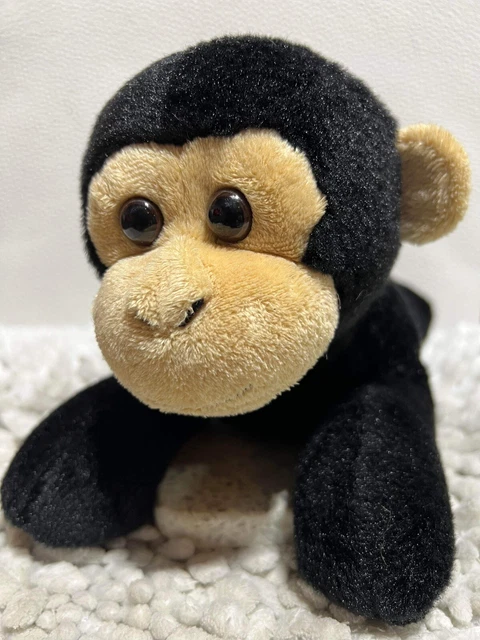 CHESTER ZOO BLACK Monkey Chimp Lying Down Money Plush Soft Toy 11” £10.