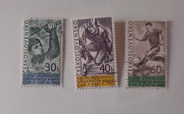 1962 Czechoslovakia LETNI SPARTAKIADA SPRATELRNYCH ARMAD CSSR stamps