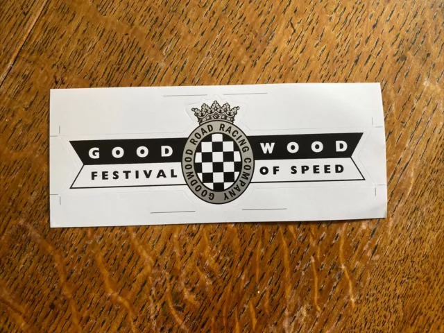 ORIGINALE GOODWOOD GRRC Festival of Speed - Adesivo superficie, Nuovo 15 cm x 5,6 cm.