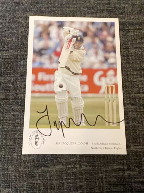 Signed Classic Cricket Card - No.363 Jacques Rudolph