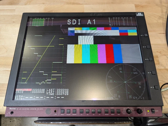 Monitor Forma D'onda Hamlet Adept A700WVA, SDI, Analogico E SD, Usato - Foto 2