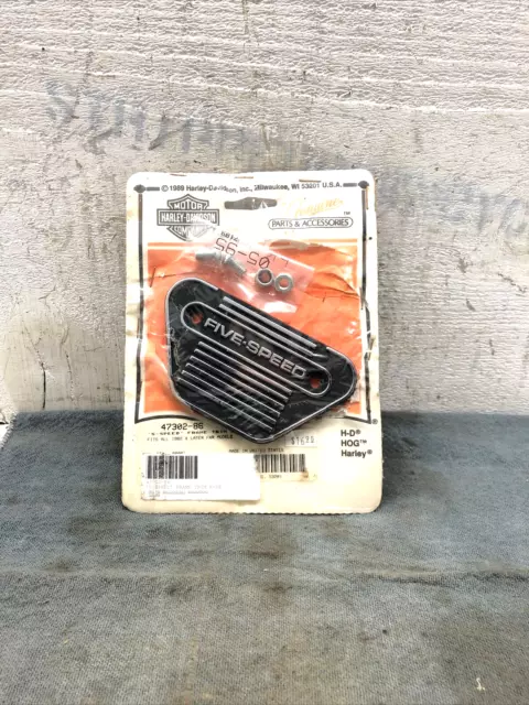 Harley Davidson FXR 5 Speed Emblem Side Frame Cover FXRT FXRS OEM ! P/N 47302-86