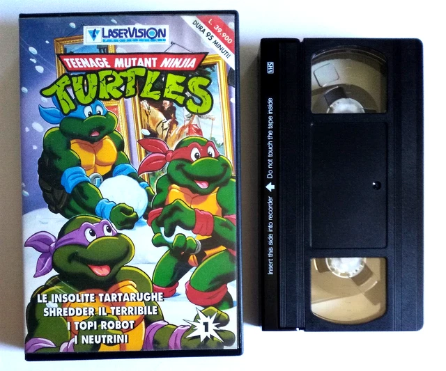 VHS TEENAGE MUTANT Ninja Turtles Insolite Tartarughe Shredder Topi