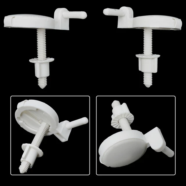 Accesorios de tornillo de inodoro bisagra perno tornillo inodoro banco inodoro accesorios de banco 2 piezas