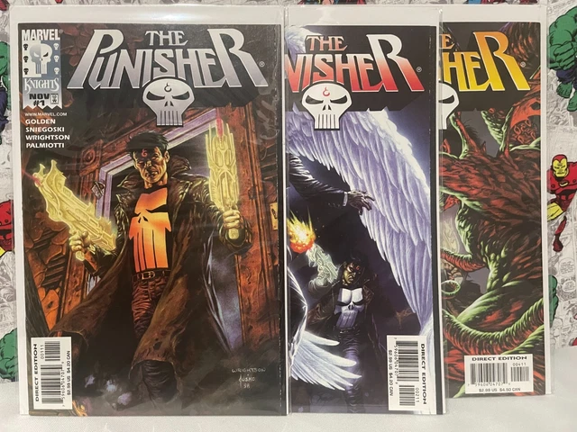 The Punisher #1, 2, 4 MARVEL Knights 1998, Bernie Wrightson, Jusko Newsstand VF