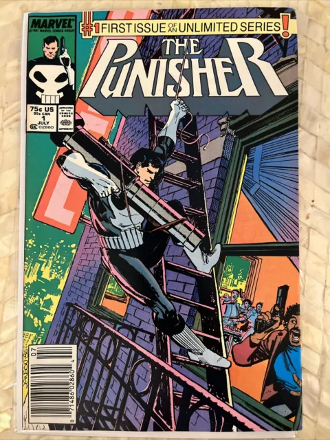 Punisher #1 Newsstand / (1987) / Born Again / Marvel Comics MCU Frank Castle