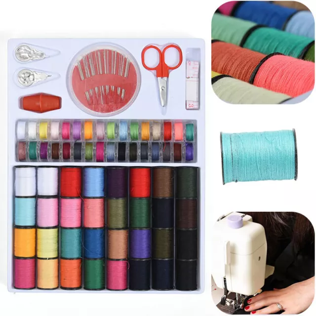 Sewing Machine 100 Piece Thread Set Sewing Machine Spool Bobbin Set Kit Reel