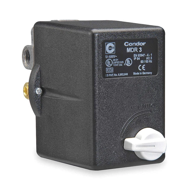 CONDOR USA, INC 31QG3EEX Pressure Switch,Diaphragm,45 to 160 psi