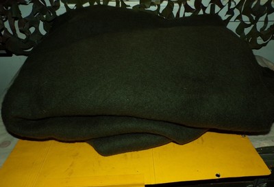 Couverture Militaire Lourde En Laine - 152x203cm, 55% Laine, Style Camping