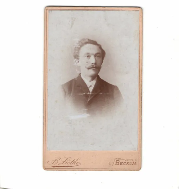 CDV Foto Herrenportrait - Beckum 1890er