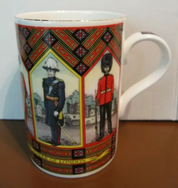 James Sadler Tea Cup Coffee Mug Tower of London Beefeaters England Bone China