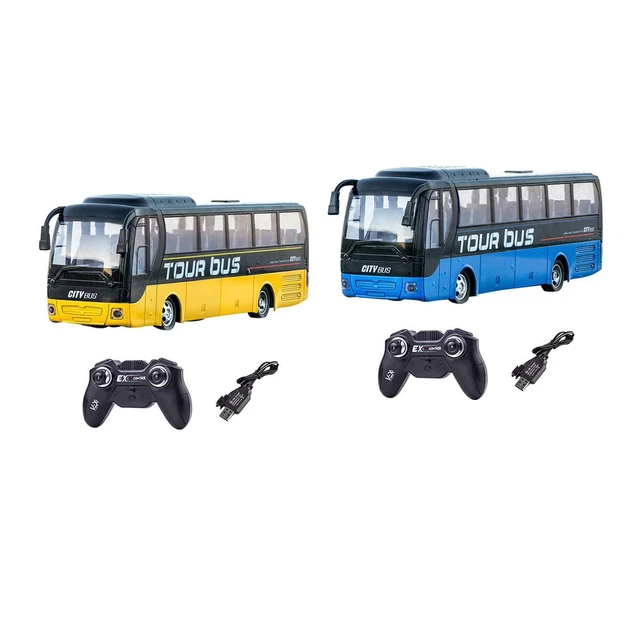 RC MODEL CAR Toy High Simulation School Bus Toy Educational Toys Remote ...