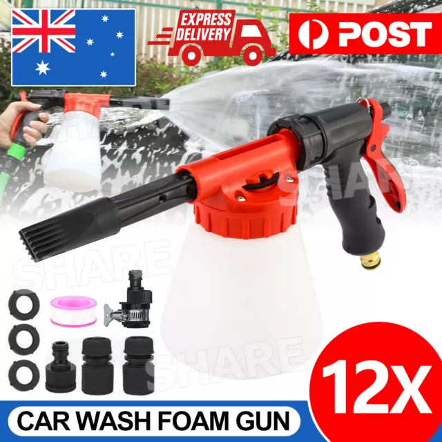 1L Snow Foam Lance Cannon Bottle Soap Gun Sprayer Hose For Car Pressure Washer