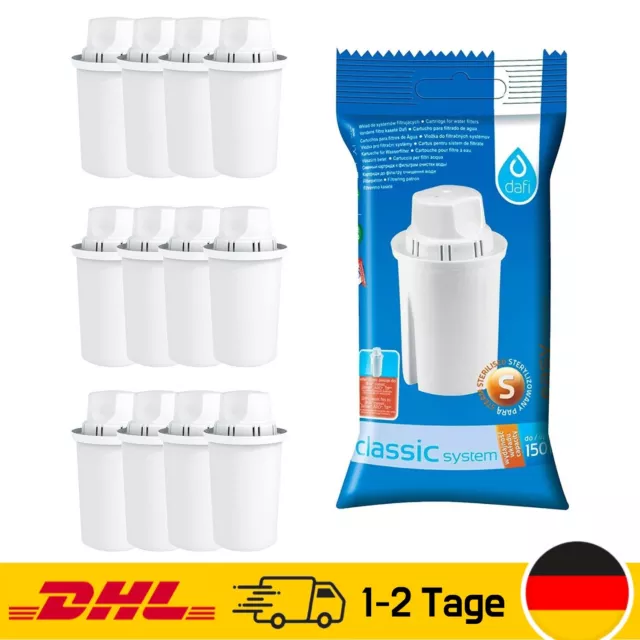 Dafi Classic Wasserfilter Kartuschen Pack 12 (kompatibel mit BRITA Classic)