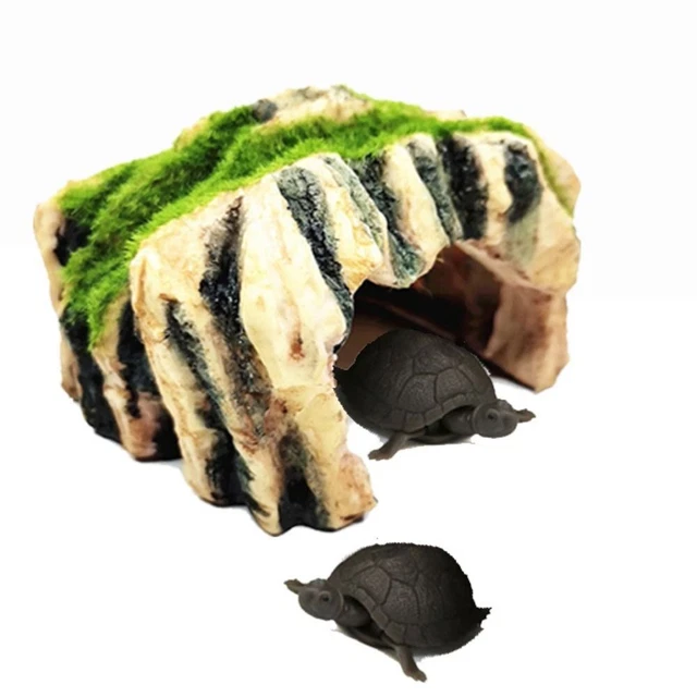 Artificial Moss Resin Reptile Cave Lizard Cave Snake Rest Cave Tortoise Shelter