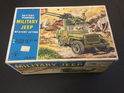 Nomura Jeep Willys Nomura anti aircraft World War II giocattoli latta 