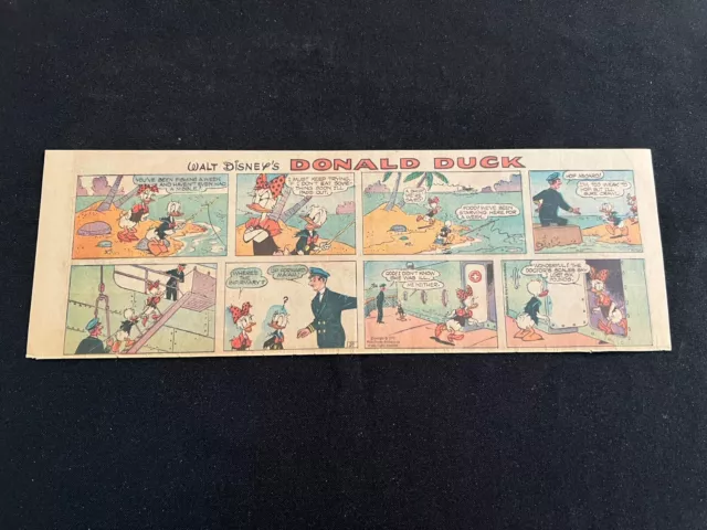 #Q11 Walt Disney's DONALD DUCK Lot of 9 Sunday Quarter Page Comic Strips 1971