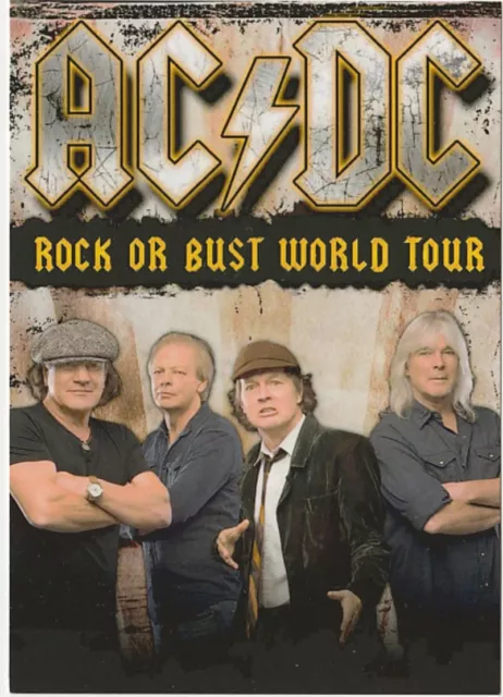 AC/DC ACDC carte postale n° ATHQ 257 ROCK OR BUST WORLD TOUR