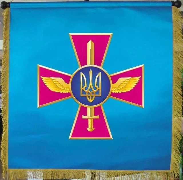 Bandera de Ucrania Bandera militar de guerra de Ucrania de las Fuerzas...