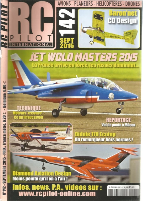 Plan Encarté RC Pilot N°62 - Modèles B66SE, F15 Vega, F3P, ASW 28, Focke-Wulf 190A5