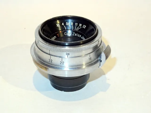 Objektiv lens Carl Zeiss Jena Biogon 1:2,8 f=3,5cm 2,8/35 red T  Contax-rf 1949