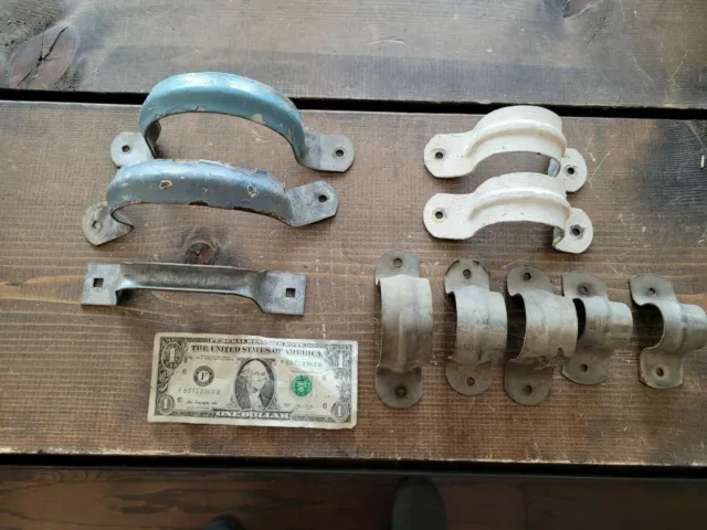 Vtg Antique Primitive Farm Door Handles Pulls Rustic Sliding Barn Gate Shed LOT