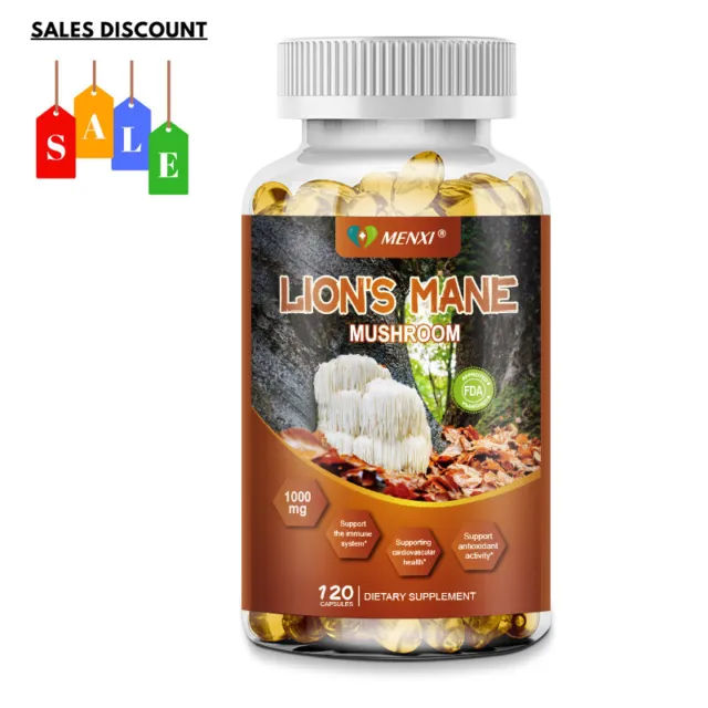 10x Mushroom Complex Supplement, Lions Mane, Reishi, Shiitake, Immune Capsules