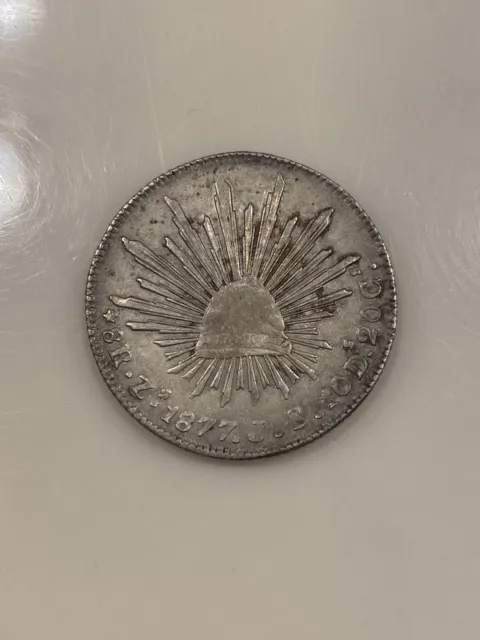 1877 mexico 8 reales Mexican Silver Coin