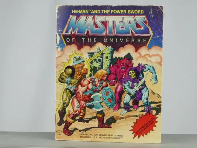 Motu Mini Comic He-Man And The Power Sword Illustrated Book Variant 1981