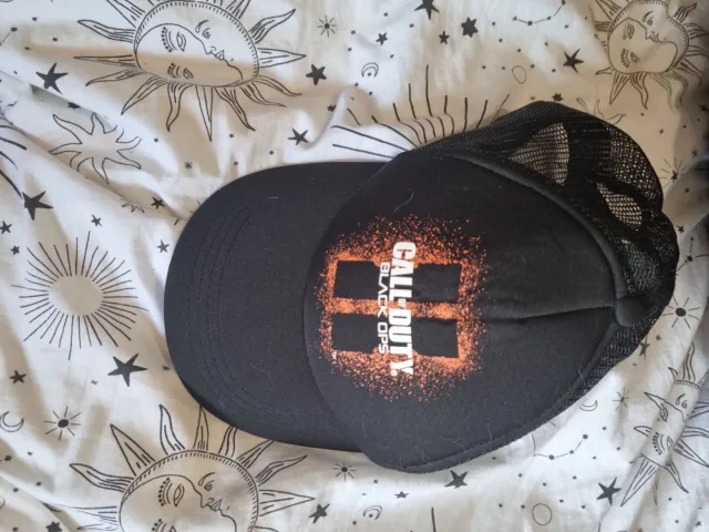 Call Of Duty Black Ops 2 Black Logo Trucker Mesh Back Hat Cap One Size