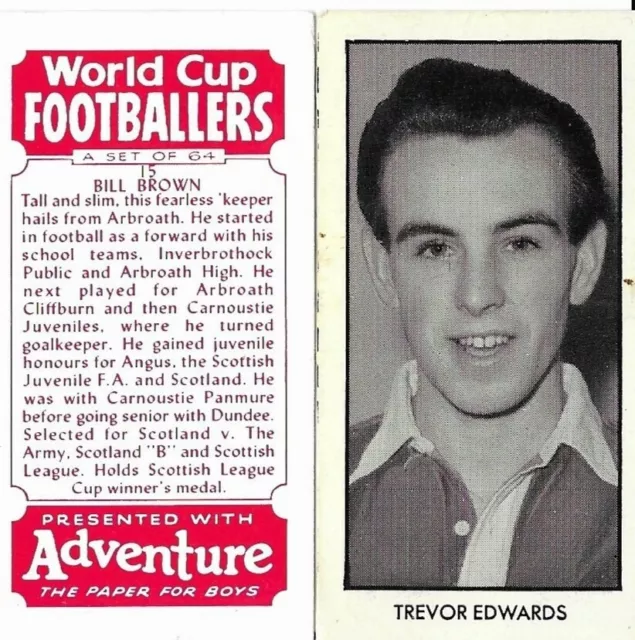 World Cup Footballers (Rover, Wizard, Adventure, Hotspur) - DC Thomson (TT)