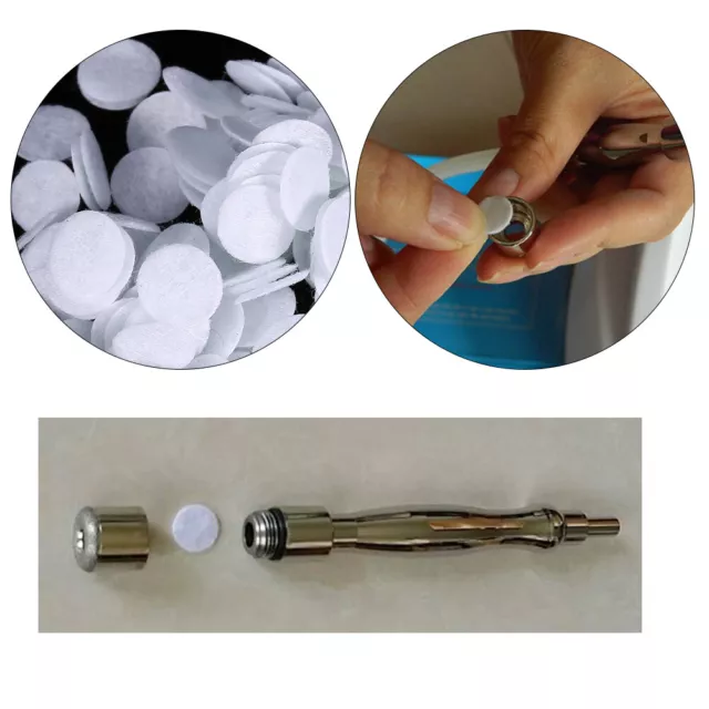 100/500x cuscinetto filtri cotone per kit macchina punti neri micro dermoabrasione Regno Unito