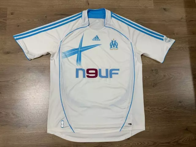 Olympique De Marseille France 2006/2007 Home Football Shirt Jersey Sz Xl Adidas