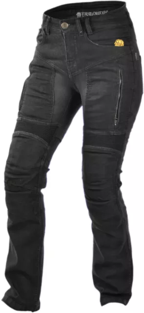 Trilobite Parado schwarz blau Damen Motorrad Jeans Aramid Jeans mit Protektor