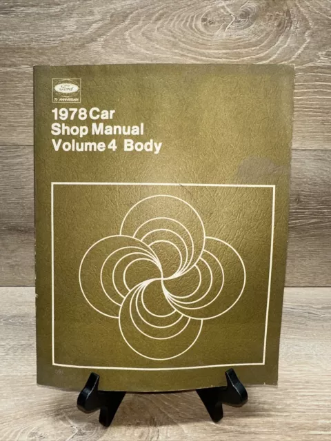1978 Car OEM Shop Manual Vol 4 Body
