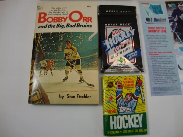600+ NHL, MIRACLE ON ICE new 1990-91 sportscards ORR  BRUINS rare BOOKS vintage