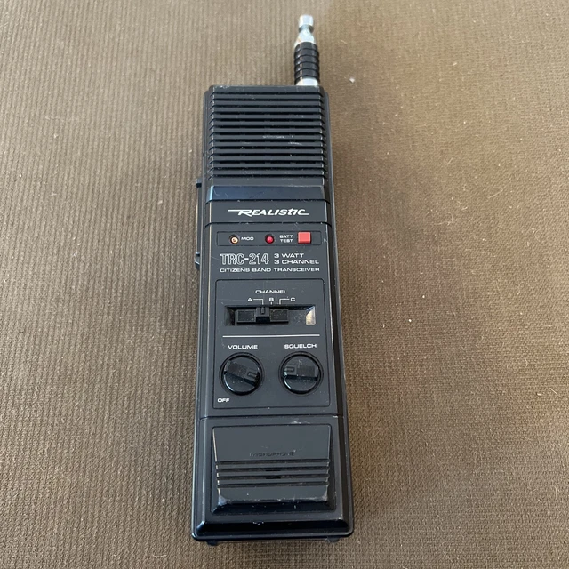 REALISTIC TRC214 HANDHELD CB Radio Walkie Talkie For Parts or Repair