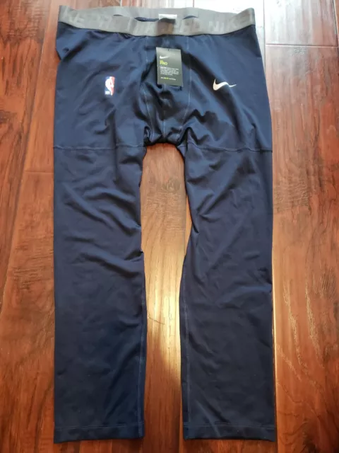 NIKE PRO NBA Player Issue Compression Basketball 3/4 Leggings Men 2XL AT9764 -011 $39.99 - PicClick