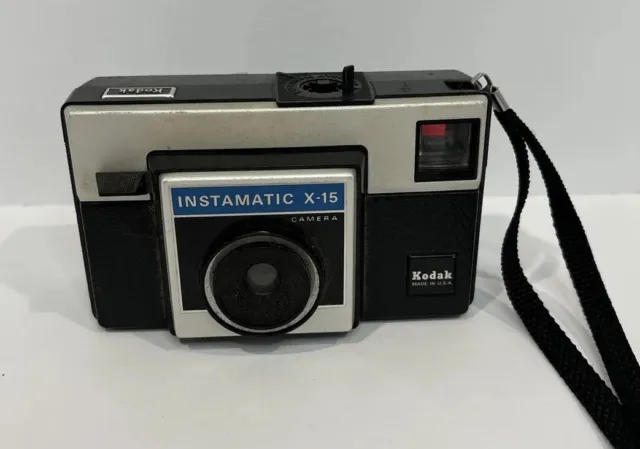 Cámara vintage Kodak Instamatic X-15 hecha en EE. UU. SIN PROBAR*