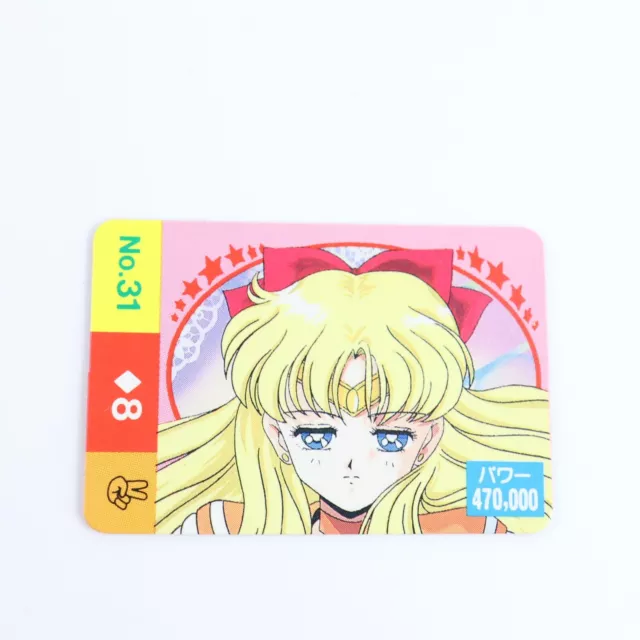 Sailor Moon Mini Card 1990s Retro Vintage Japan Venus - Mina Aino