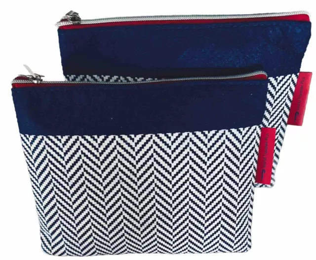 British Airways BA World Traveller Plus In Flight Amenity Kit Wash Bag x 2 NEW