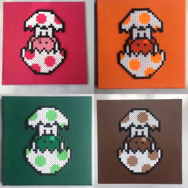 PIXEL ART / Perles A Repasser Tableau De Yoshi Dans Son Oeuf EUR 6,50 PicClick DE