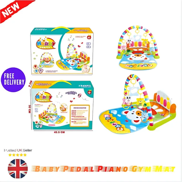 Baby Pedal Piano Gym Mat Soft and Comfortable Development Skills Crawling Mat