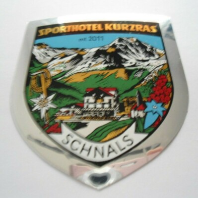 Adige Souvenir-Aufkleber Schnals Sporthotel Kurzras Vinschgau Alto Adige Italia 80er 