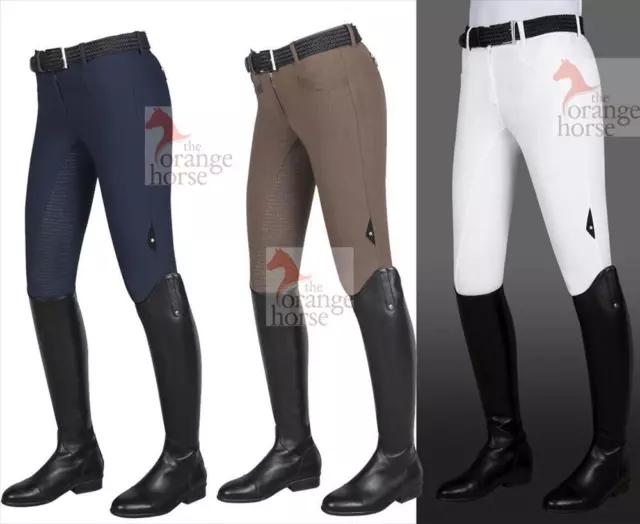 Equiline Ladies Riding Breeches Cedar - With Fullgrip