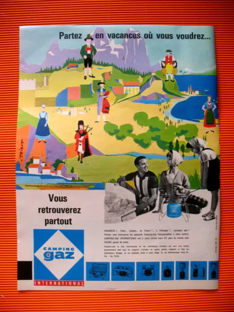 Camping Gas Rechaud Press Advertisement Everywhere On Holiday Ad 1961