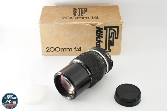 Nikon Ai-S Nikkor 200mm F4 F/4 MF Telephoto Prime Lens w/ Filter AIS