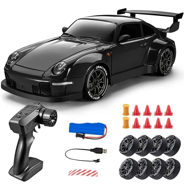 1:24 REMOTE CONTROL 4WD Drift Racing Car with LED Lights High-Speed RC ...