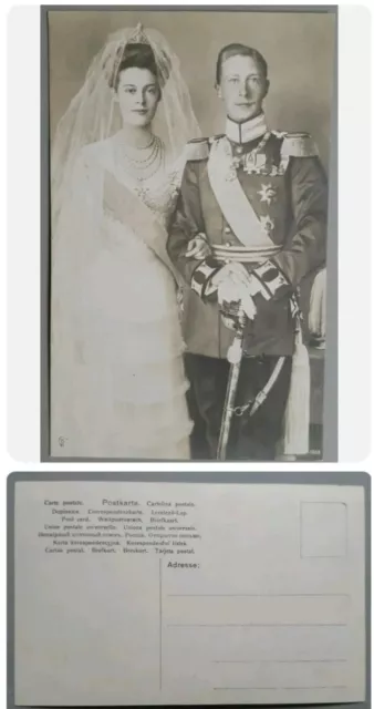 Cartolina Nozze Reali - Primi 1900 B/N Nuova